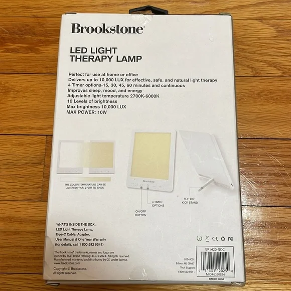 Brookstone LED Light Therapy Lamp (Brand New) - Picture 2 of 4